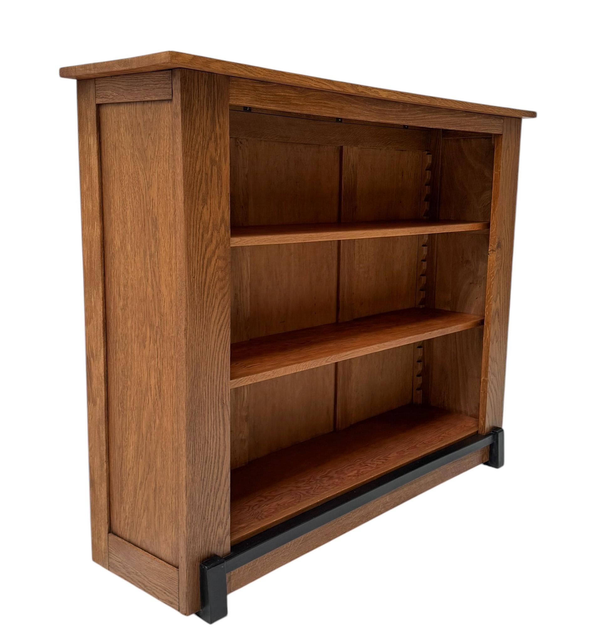 Art Deco Modernist Open Bookcase by Jan Brunott, 1920s In Good Condition For Sale In Amsterdam, NL