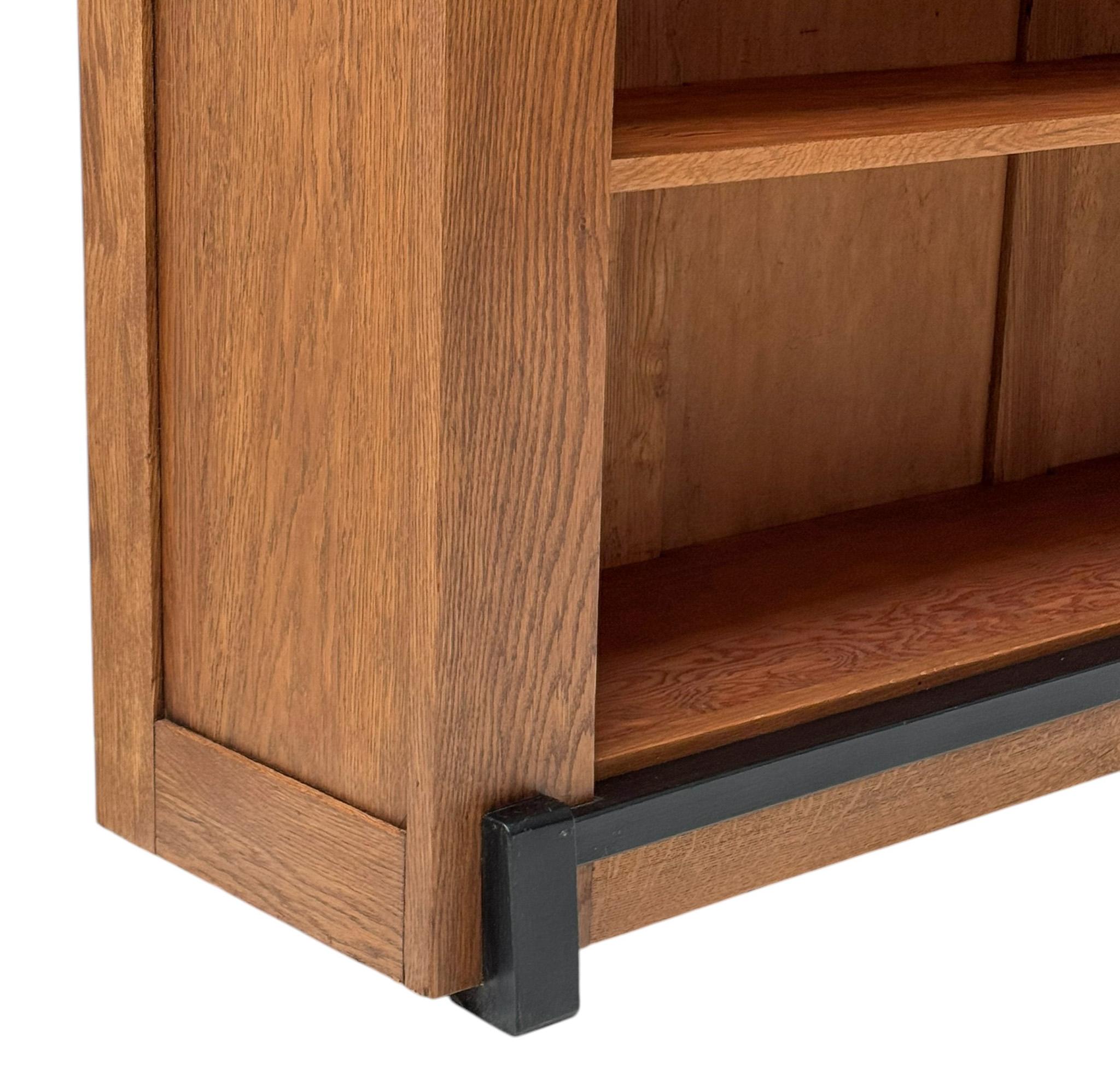 Early 20th Century Art Deco Modernist Open Bookcase by Jan Brunott, 1920s For Sale