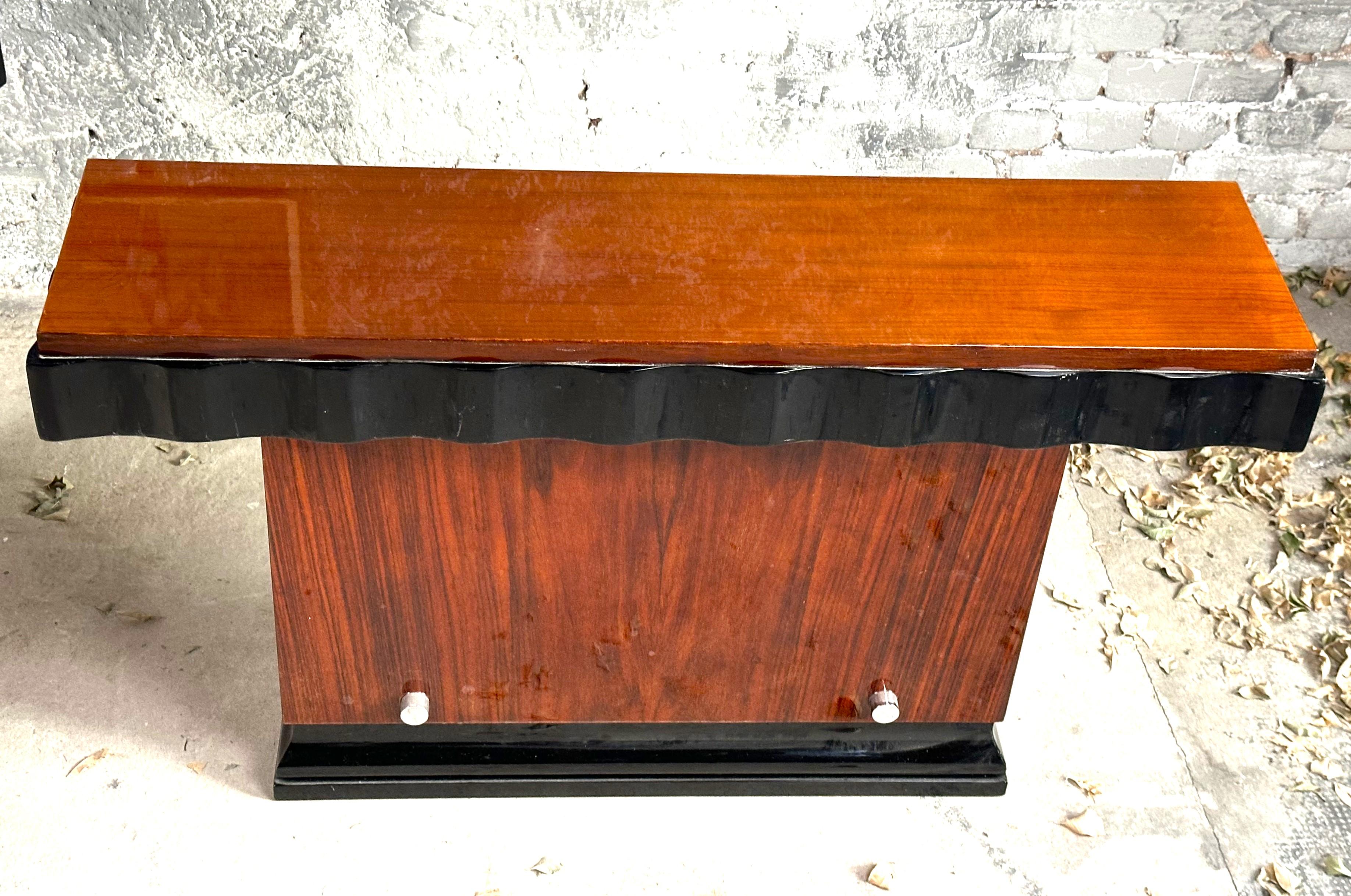 Art Deco Modernist Pair of Console Tables by Kristian Krass, France 1935 For Sale 4