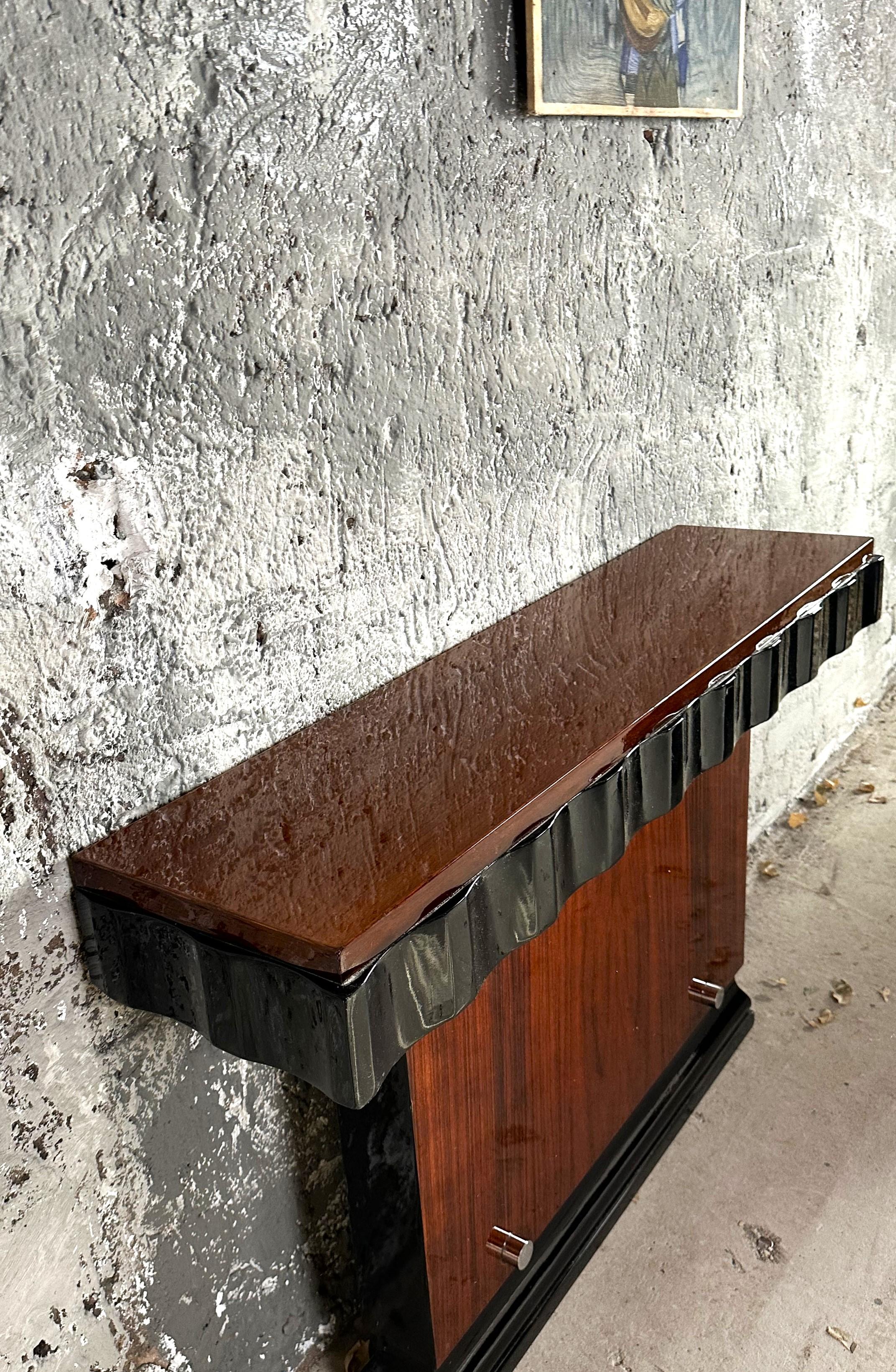 Art Deco Modernist Pair of Console Tables by Kristian Krass, France 1935 For Sale 10