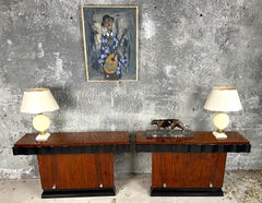 Pareja de Consolas Modernistas Art Decó de Kristian Krass, Francia 1935