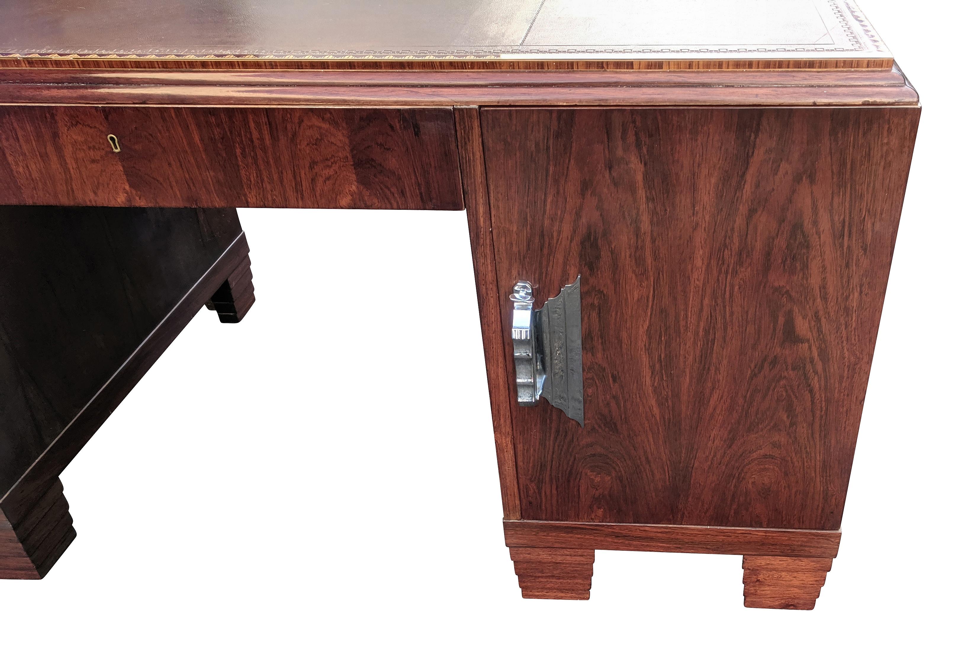 Art Deco Modernist Partners Desk, circa 1930 For Sale 2