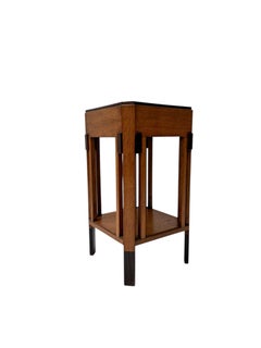 Pedestal Modernista Art Decó de Anton Lucas para N.V. Meubelkunst Leiden, década de 1920