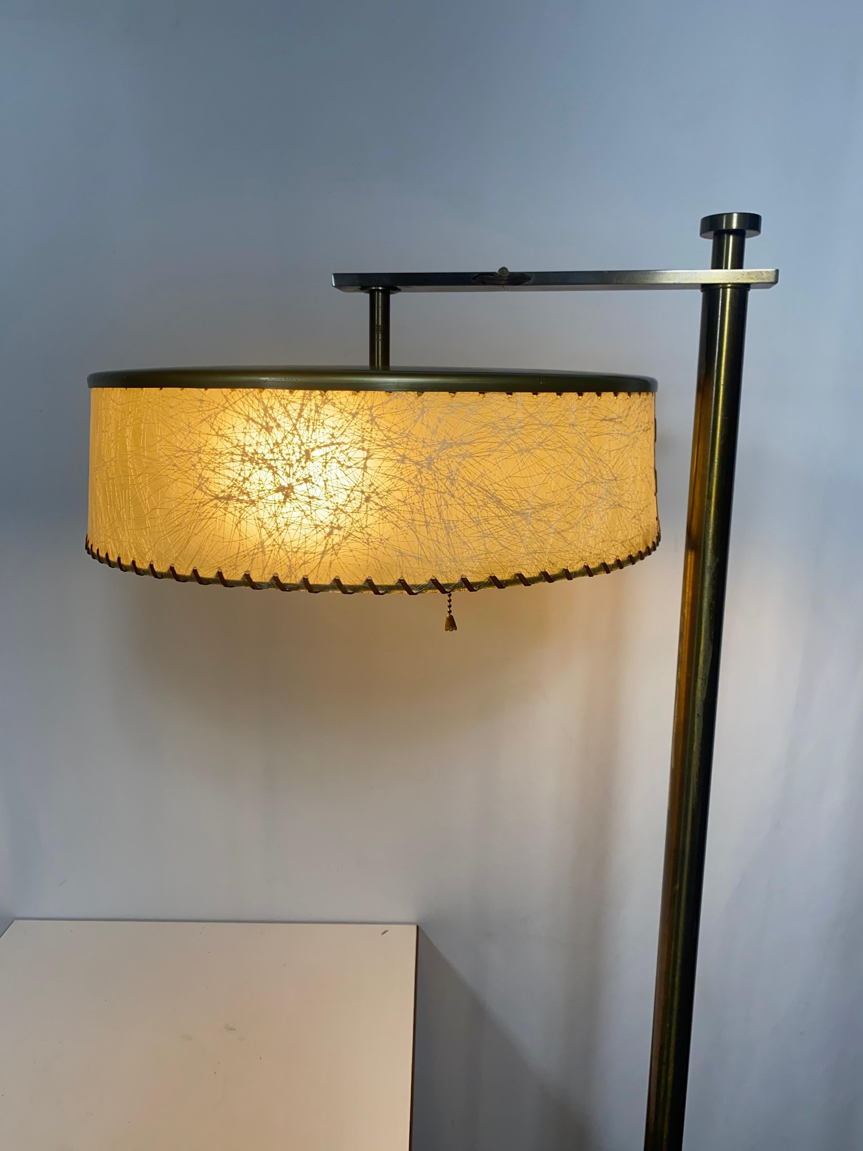 Mid-20th Century Art Deco/ Modernist Reading or Torchiere Flip Lamp by Kurt Versen For Sale