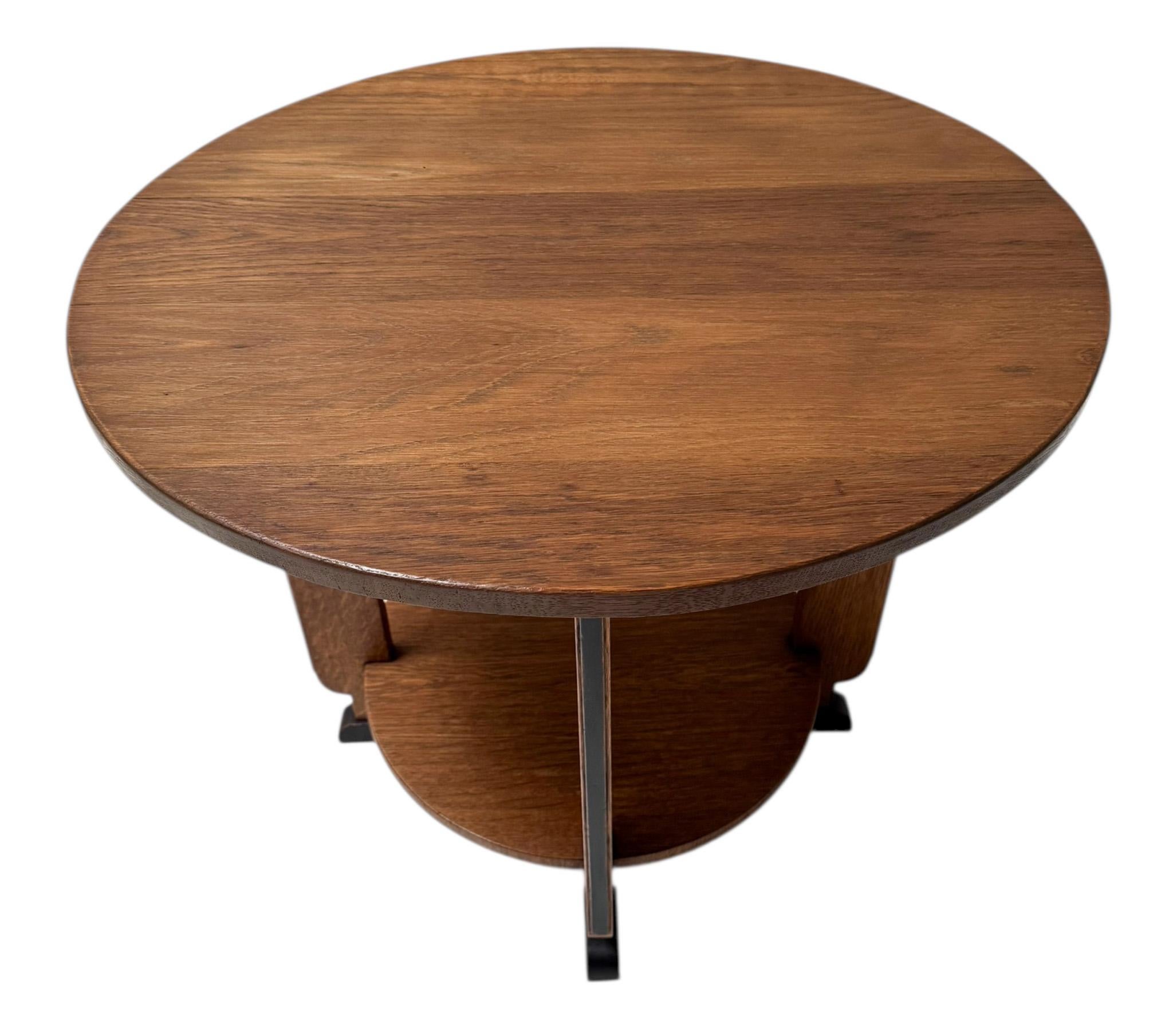Tavolino rotondo modernista Art Déco, anni '20 4
