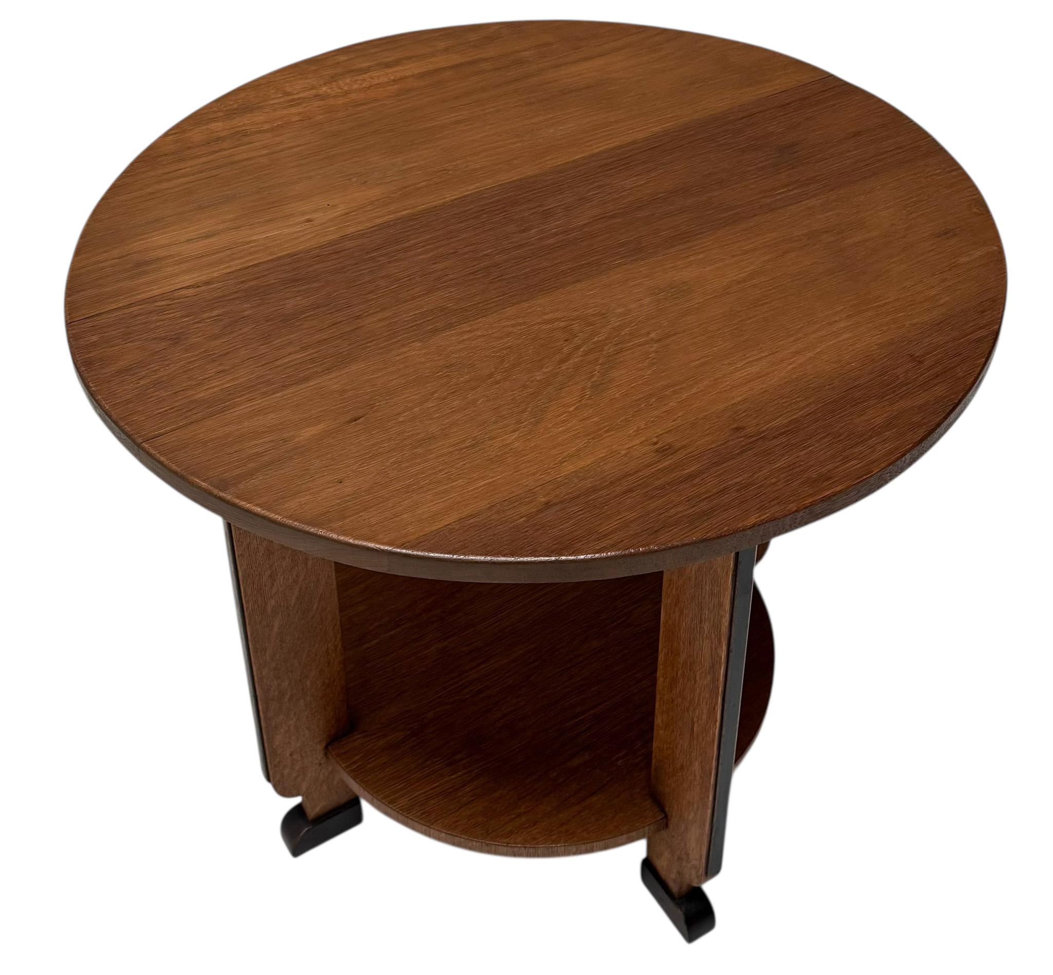 Olandese Tavolino rotondo modernista Art Déco, anni '20