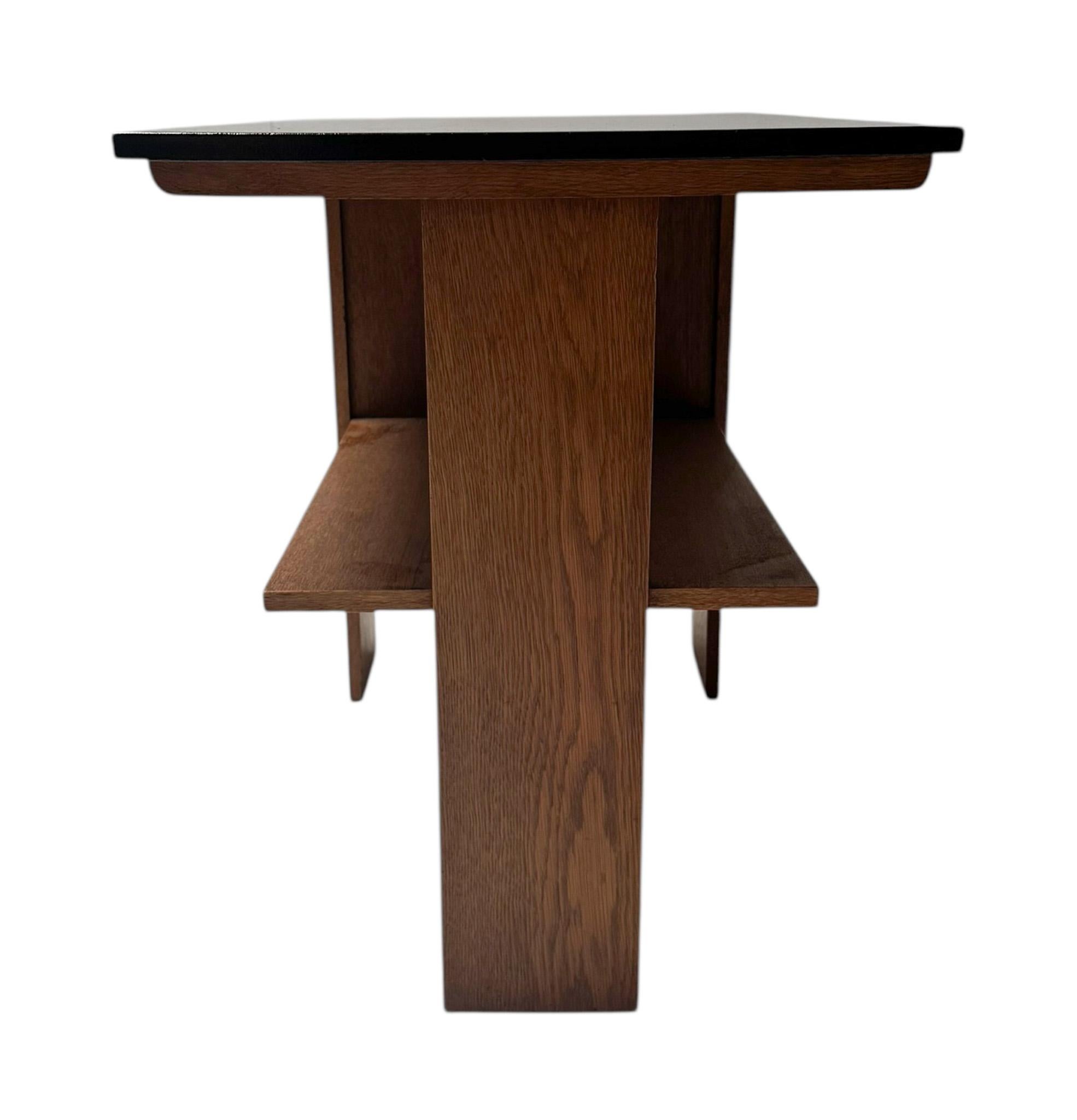 Oak Art Deco Modernist Serving Table by Cor Alons, 1920s For Sale