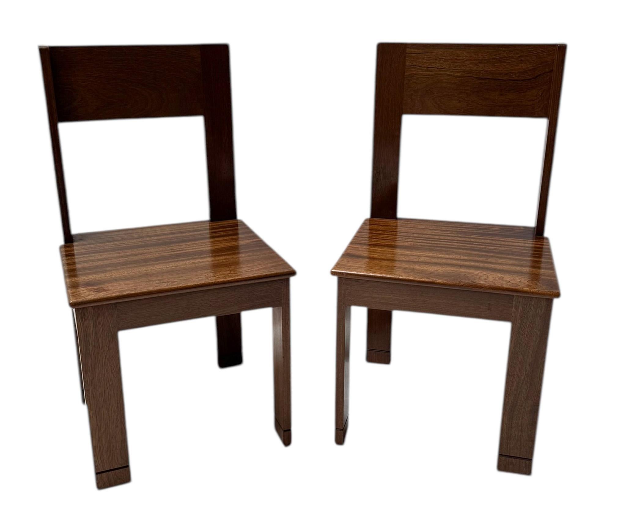 Art Deco Modernist Side Chair by J.A. Muntendam for L.O.V. Oosterbeek, 1920s For Sale 4