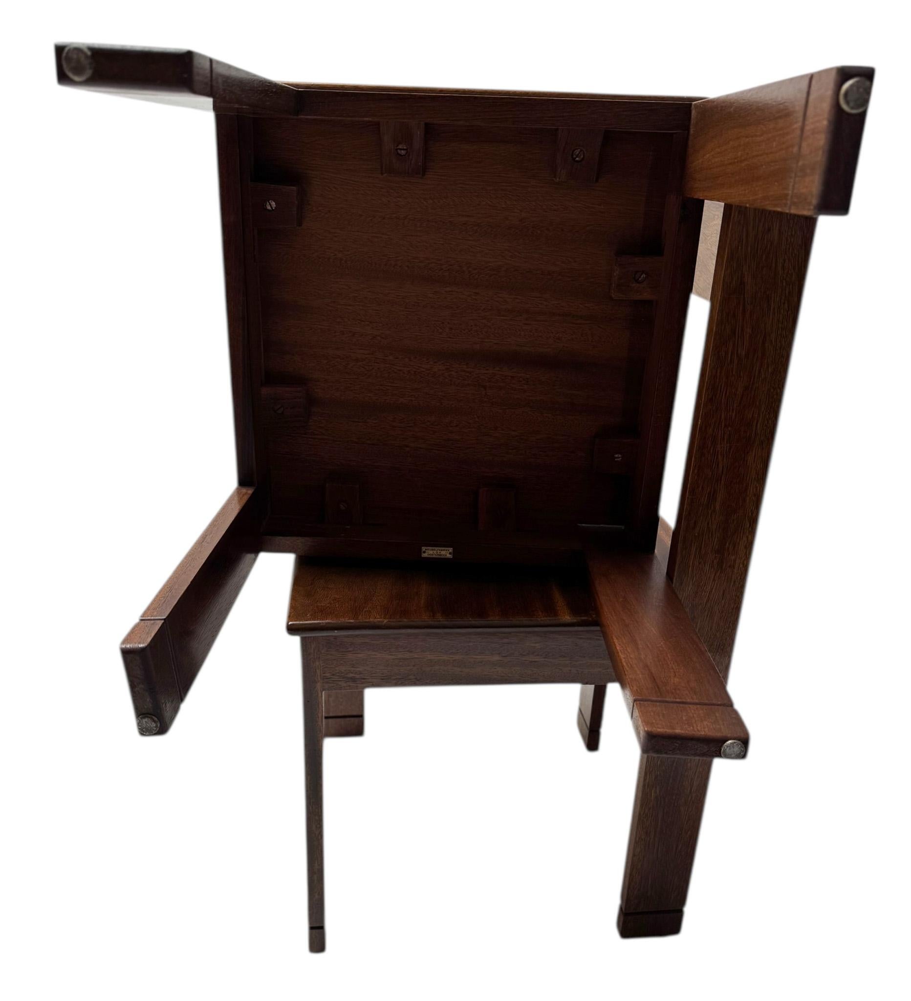 Art Deco Modernist Side Chair by J.A. Muntendam for L.O.V. Oosterbeek, 1920s For Sale 6