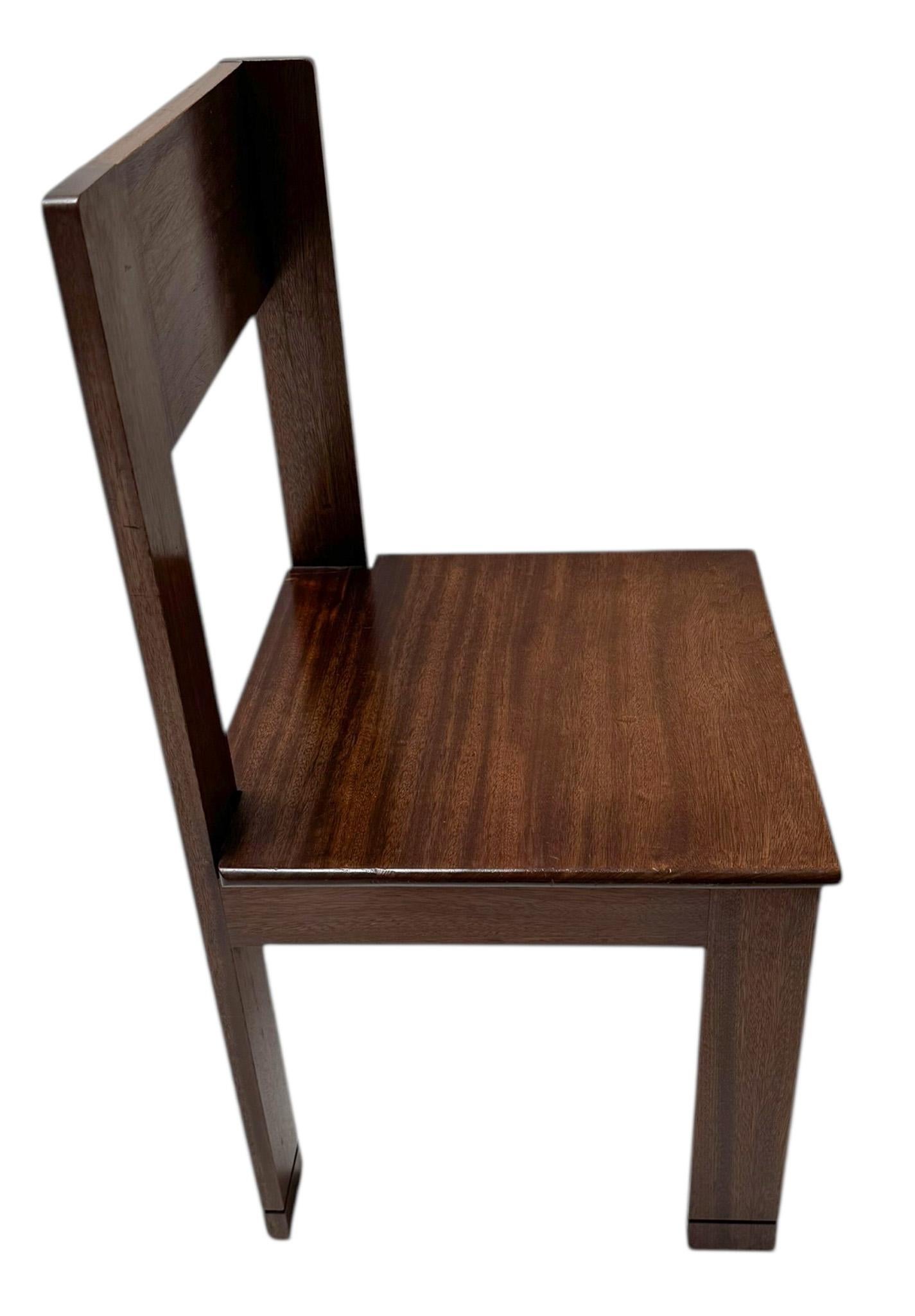 Sedia laterale modernista Art Déco di J.A. Muntendam per L.O.V. Oosterbeek, anni '20 in vendita 1