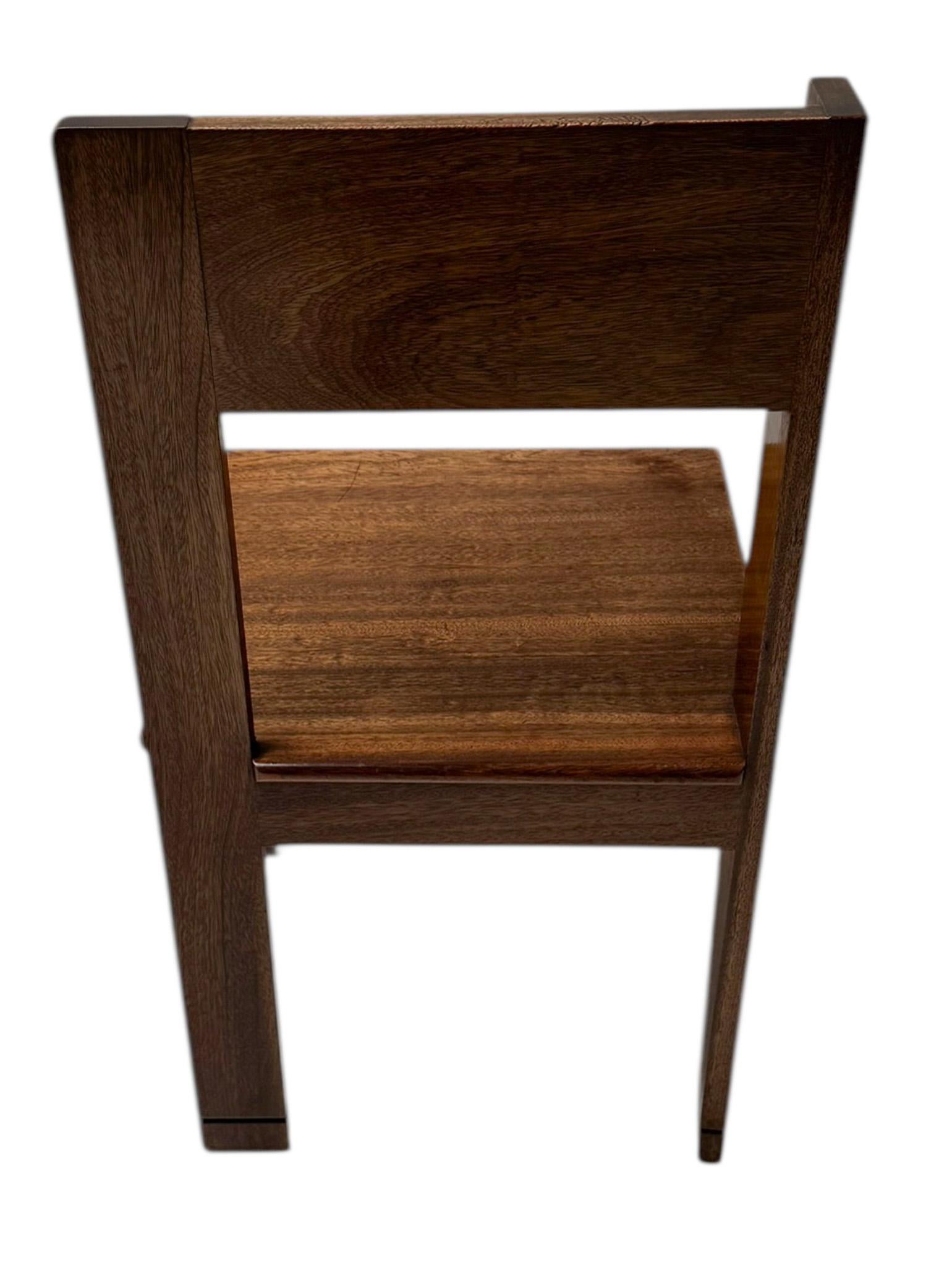 Art Deco Modernist Side Chair by J.A. Muntendam for L.O.V. Oosterbeek, 1920s For Sale 2