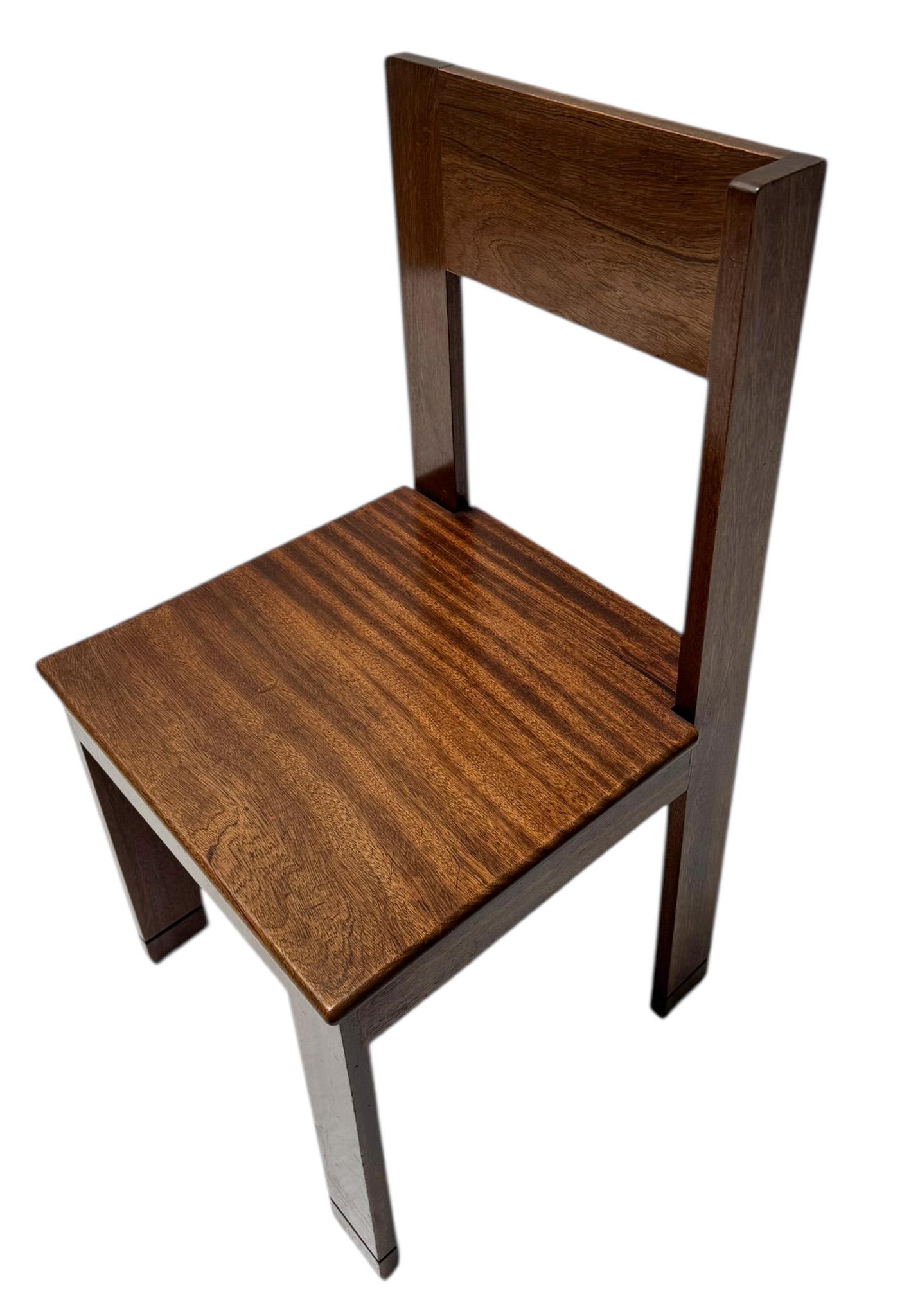 Sedia laterale modernista Art Déco di J.A. Muntendam per L.O.V. Oosterbeek, anni '20 in vendita 2