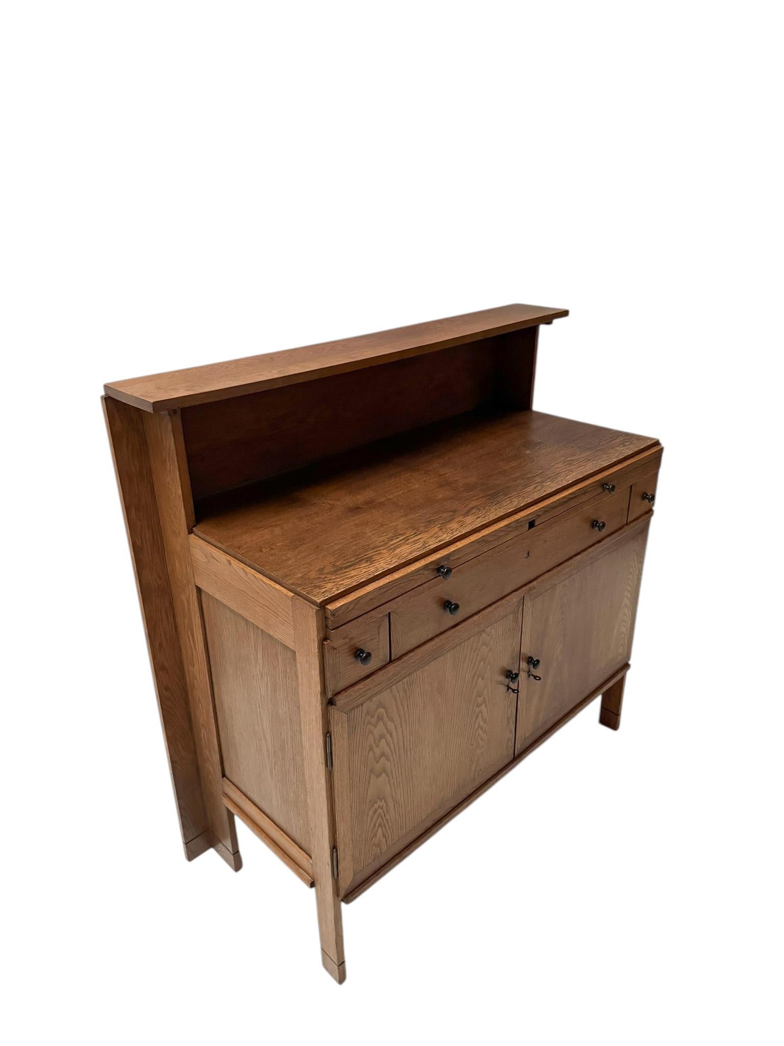 Art Deco Modernist Sideboard by Jan Wils for Meubelfabriek Eik en Linden, 1919 For Sale 6