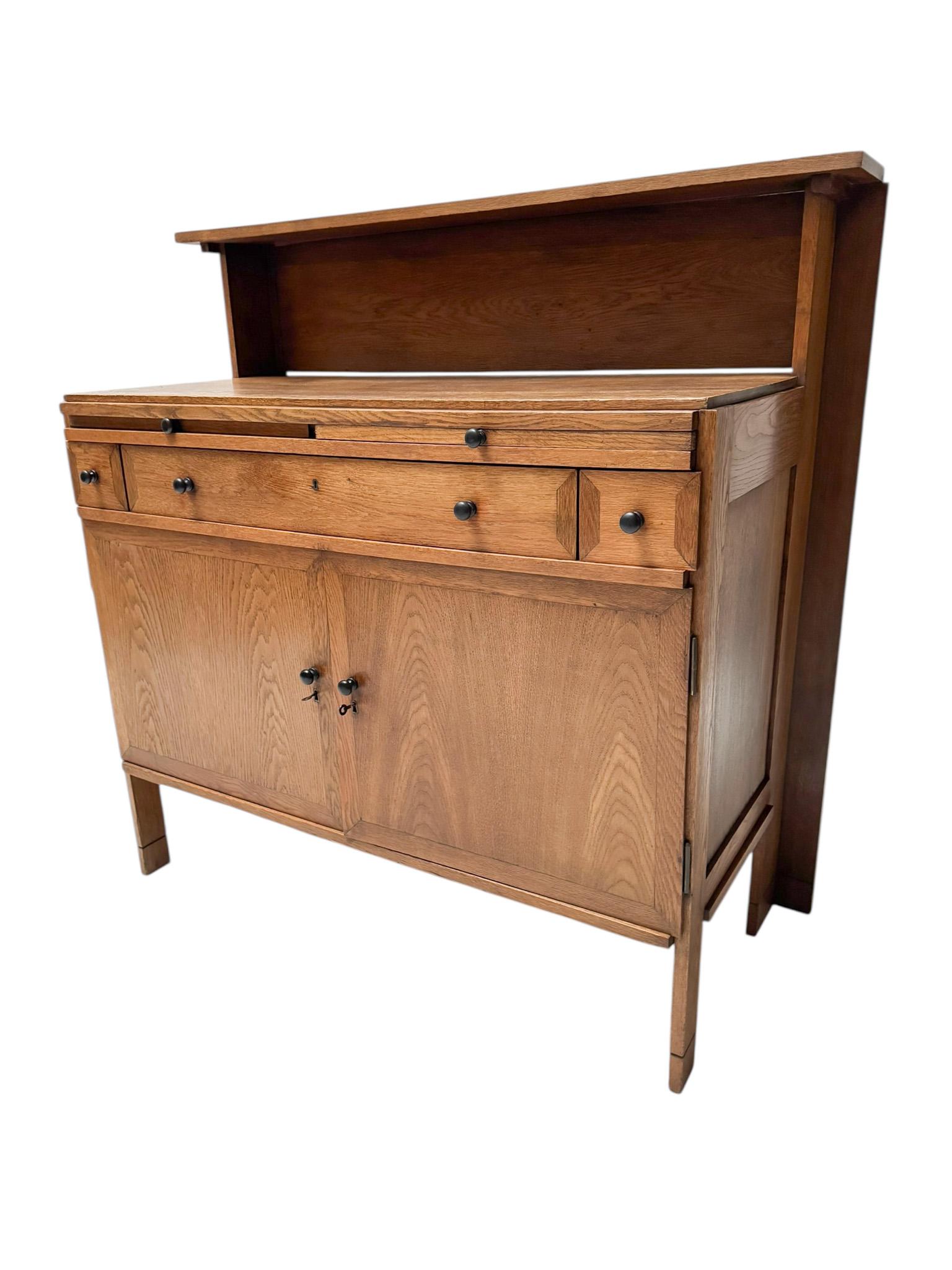 Dutch Art Deco Modernist Sideboard by Jan Wils for Meubelfabriek Eik en Linden, 1919 For Sale