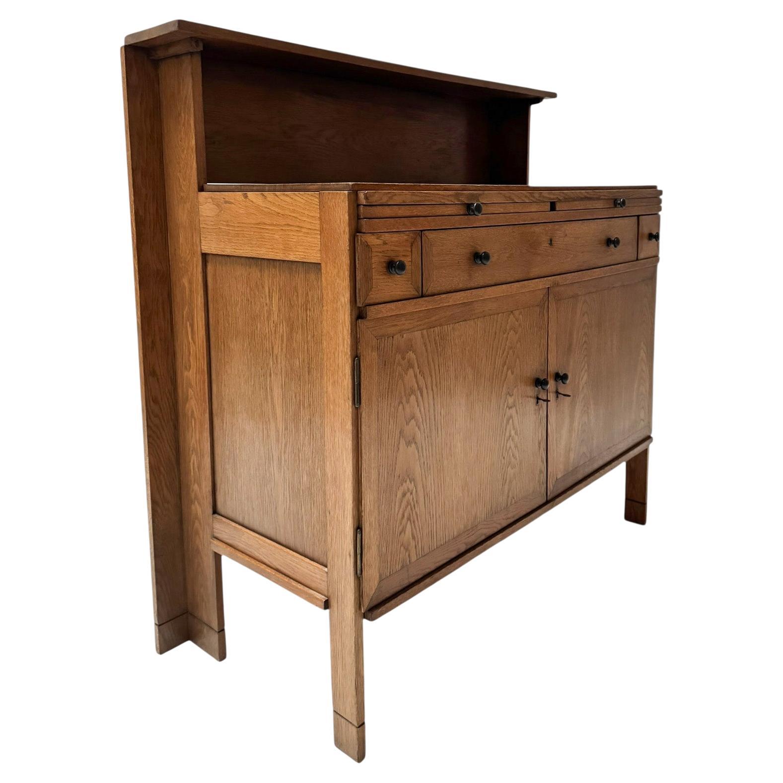 Art Deco Modernist Sideboard by Jan Wils for Meubelfabriek Eik en Linden, 1919 For Sale