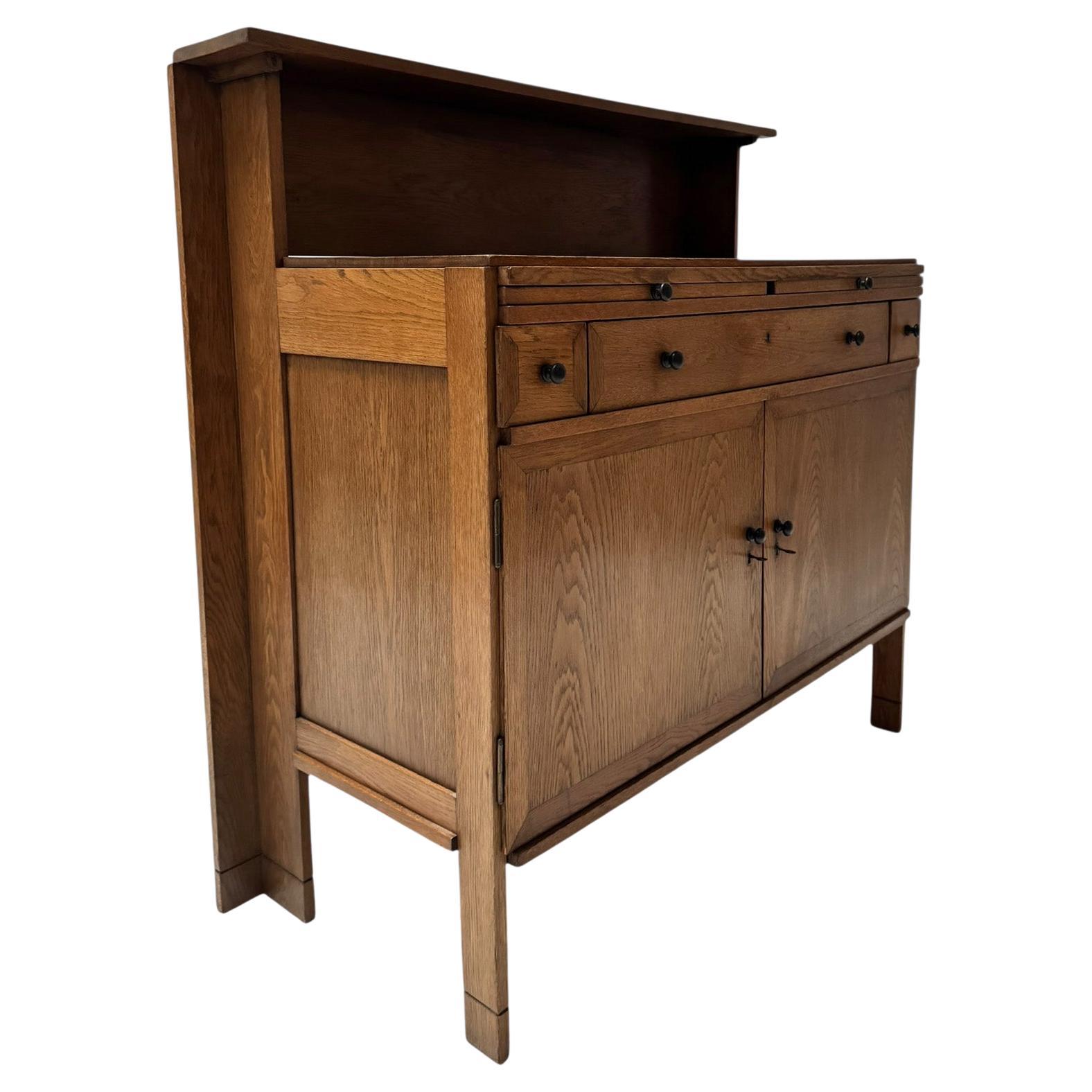 Art Deco Modernist Sideboard by Jan Wils for Meubelfabriek Eik en Linden, 1919 For Sale