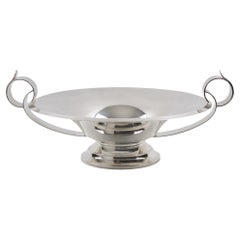 Art Deco Modernist Silber Platte dekorative Schale Centerpiece, um 1930