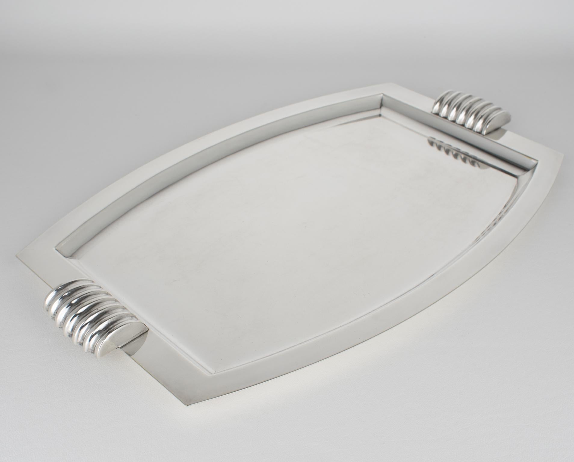 Set da tè e caffè in argento in stile Art Deco Modernista dell'argentiere Argit, circa 1930 in vendita 3