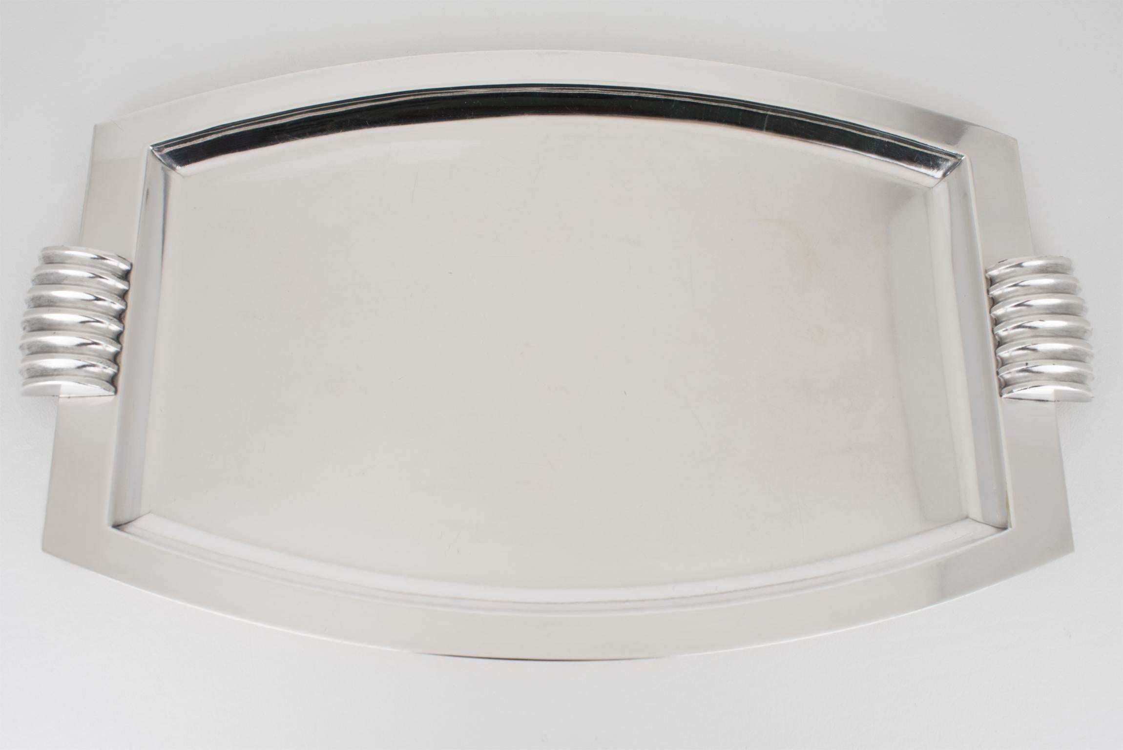 Set da tè e caffè in argento in stile Art Deco Modernista dell'argentiere Argit, circa 1930 in vendita 4