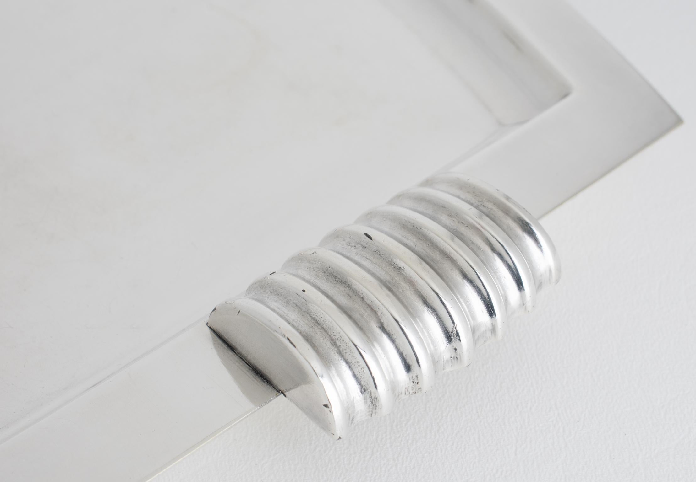 Set da tè e caffè in argento in stile Art Deco Modernista dell'argentiere Argit, circa 1930 in vendita 5