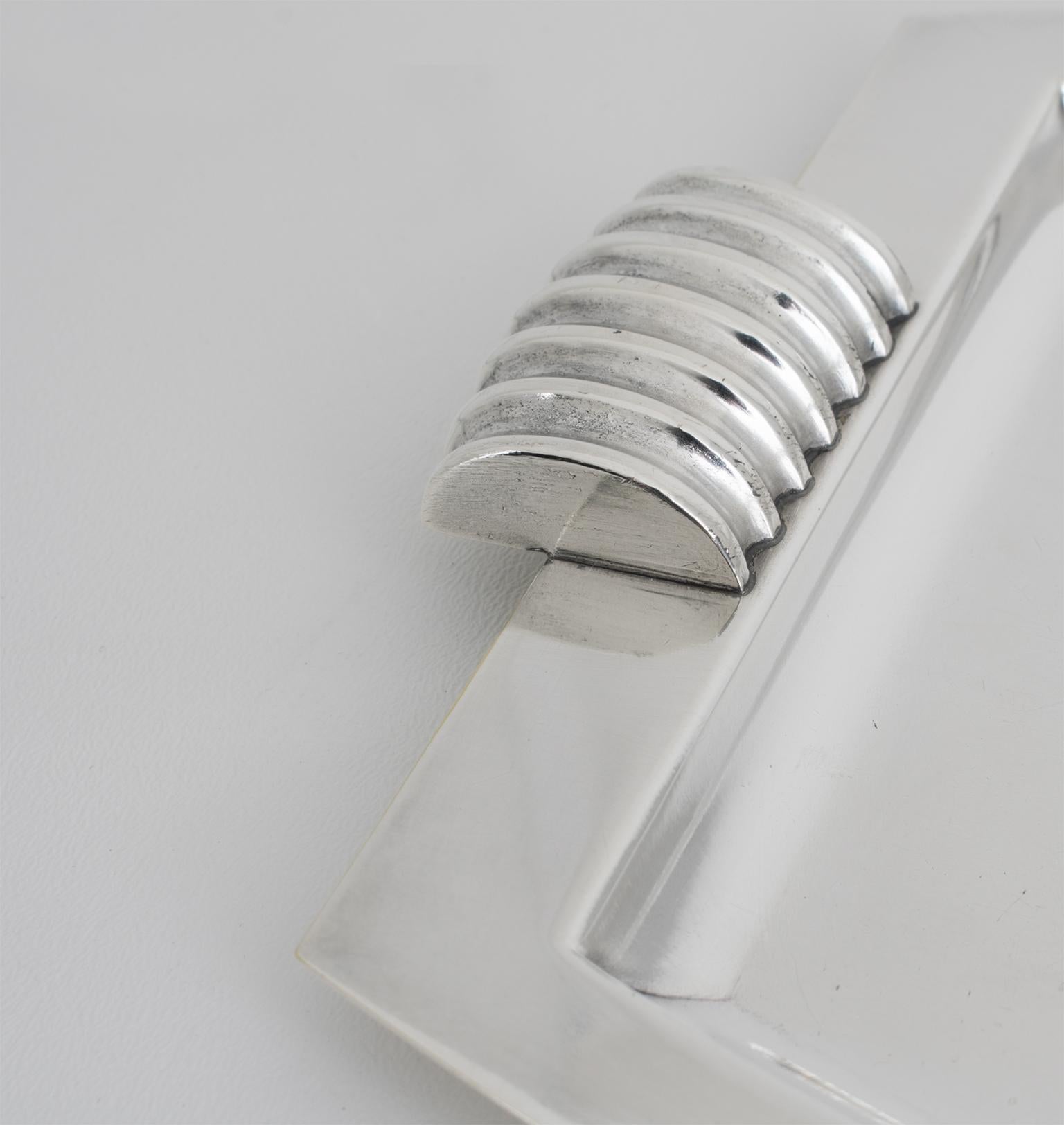 Set da tè e caffè in argento in stile Art Deco Modernista dell'argentiere Argit, circa 1930 in vendita 6