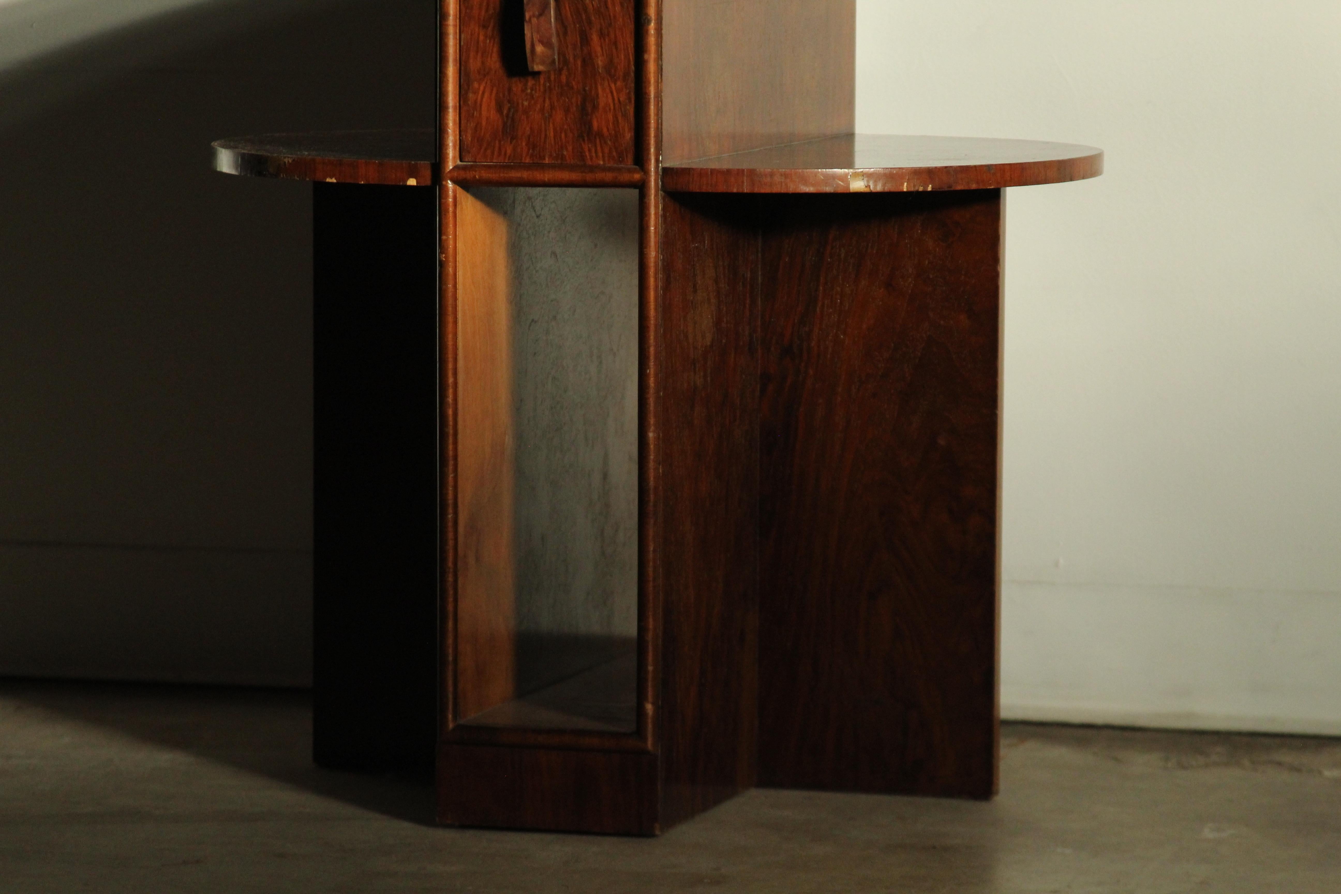 Mid-20th Century Art Deco Modernist Sky Scraper Style Large Accent Table, England, 1930s For Sale