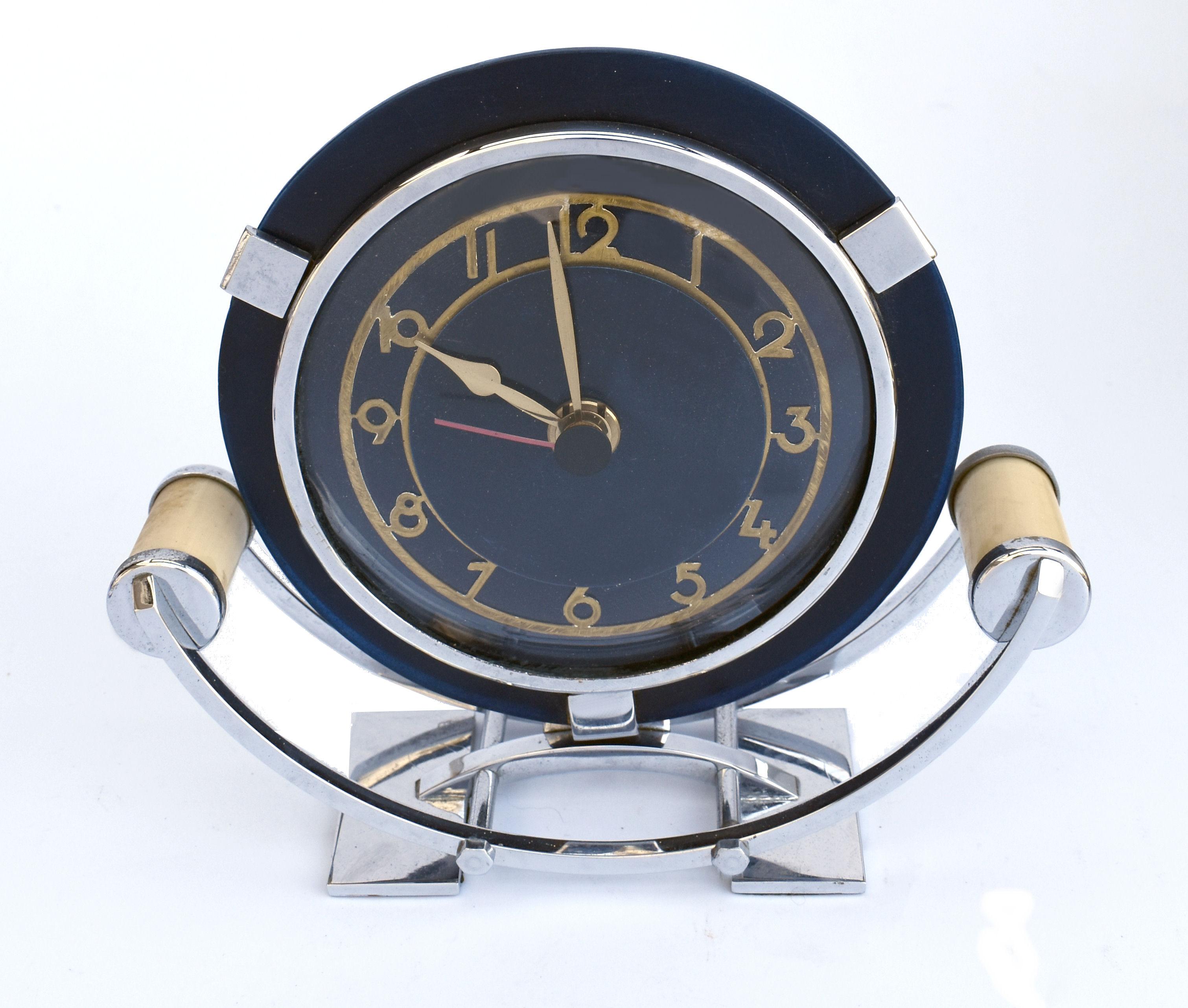 English Art Deco Modernist Smiths Clock, c1930s