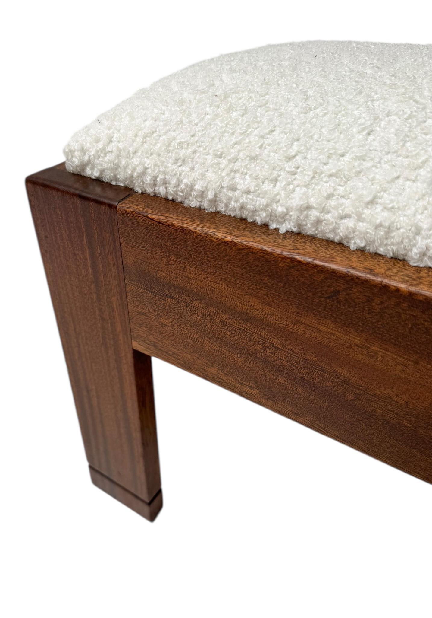 Art Deco Modernist Stool by J.A. Muntendam for L.O.V. Oosterbeek, 1920s For Sale 2
