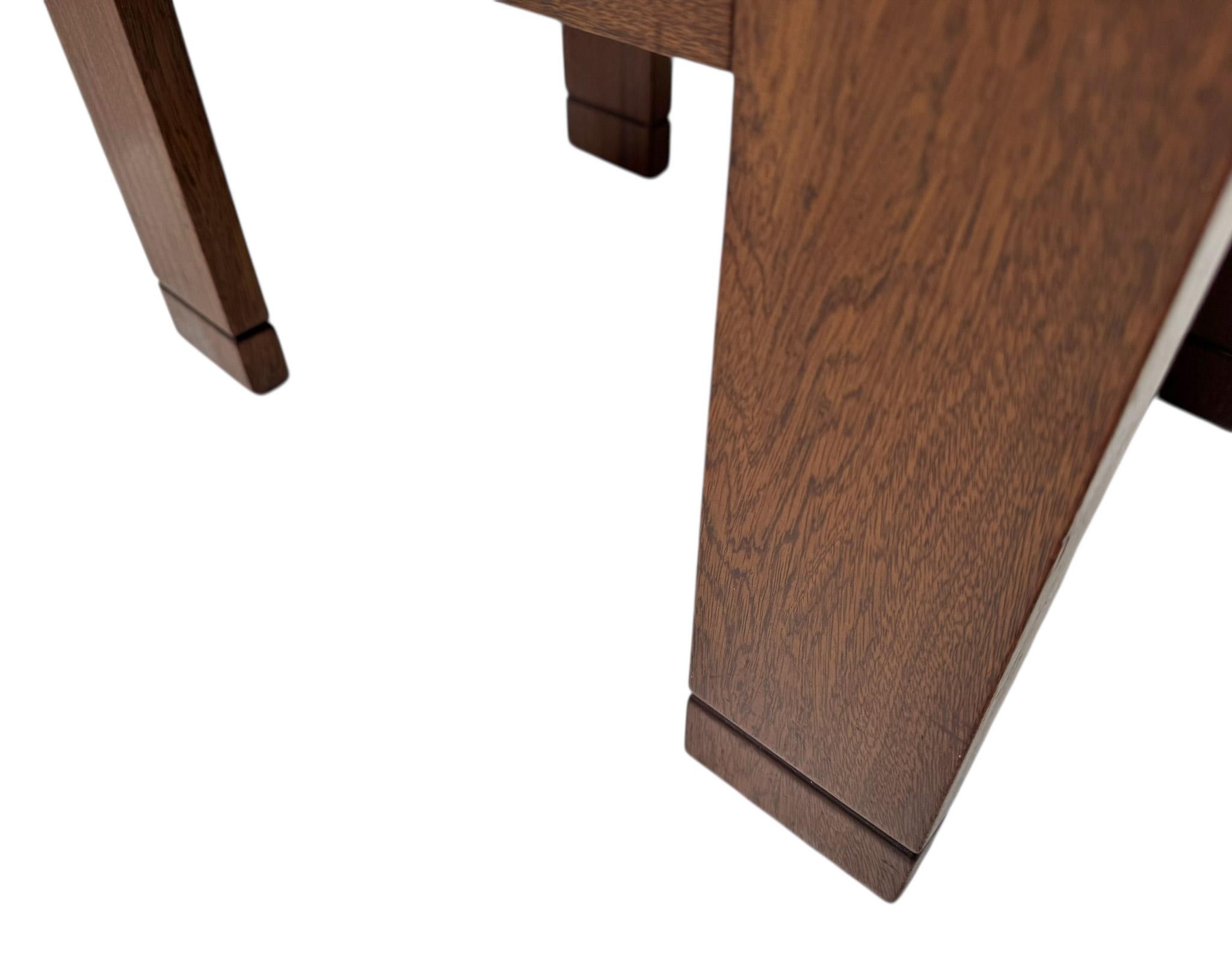 Art Deco Modernist Stool by J.A. Muntendam for L.O.V. Oosterbeek, 1920s For Sale 3