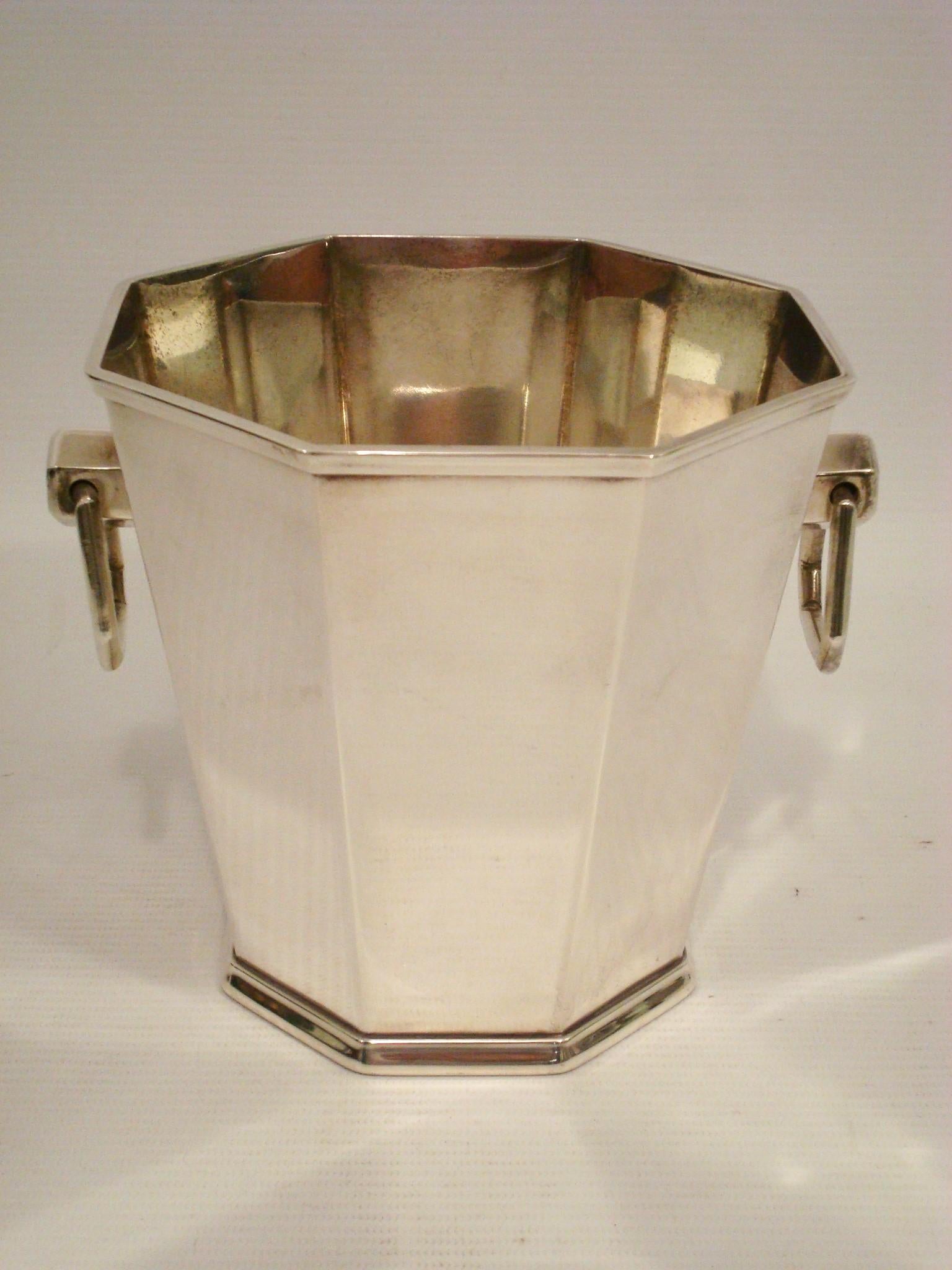 French Art Deco / Modernist Style. Hermès Ice Bucket / Bottle Cooler. For Sale