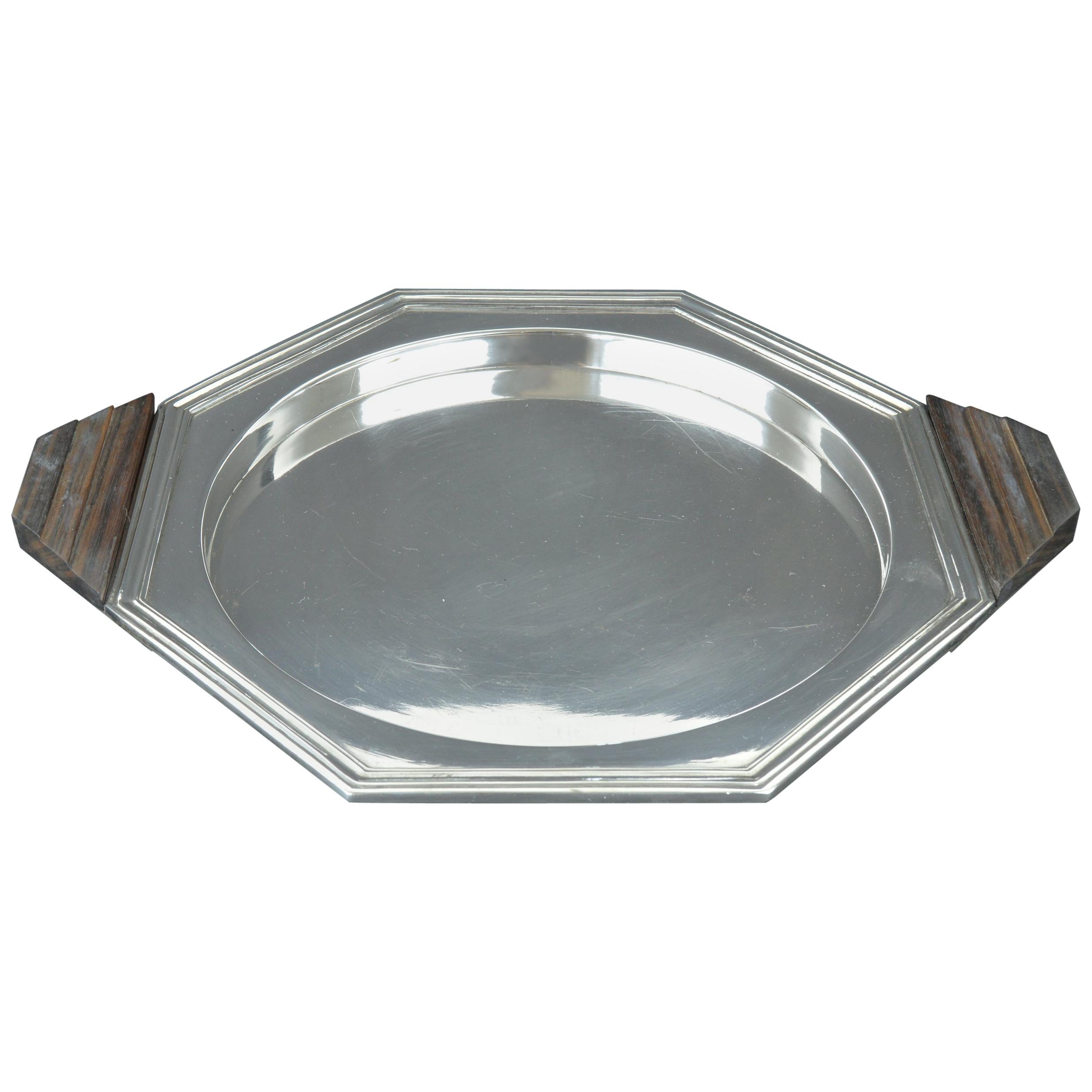 Art Deco Modernist Style Silver Plated Tray