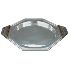 Art Deco Modernist Style Silver Plated Tray