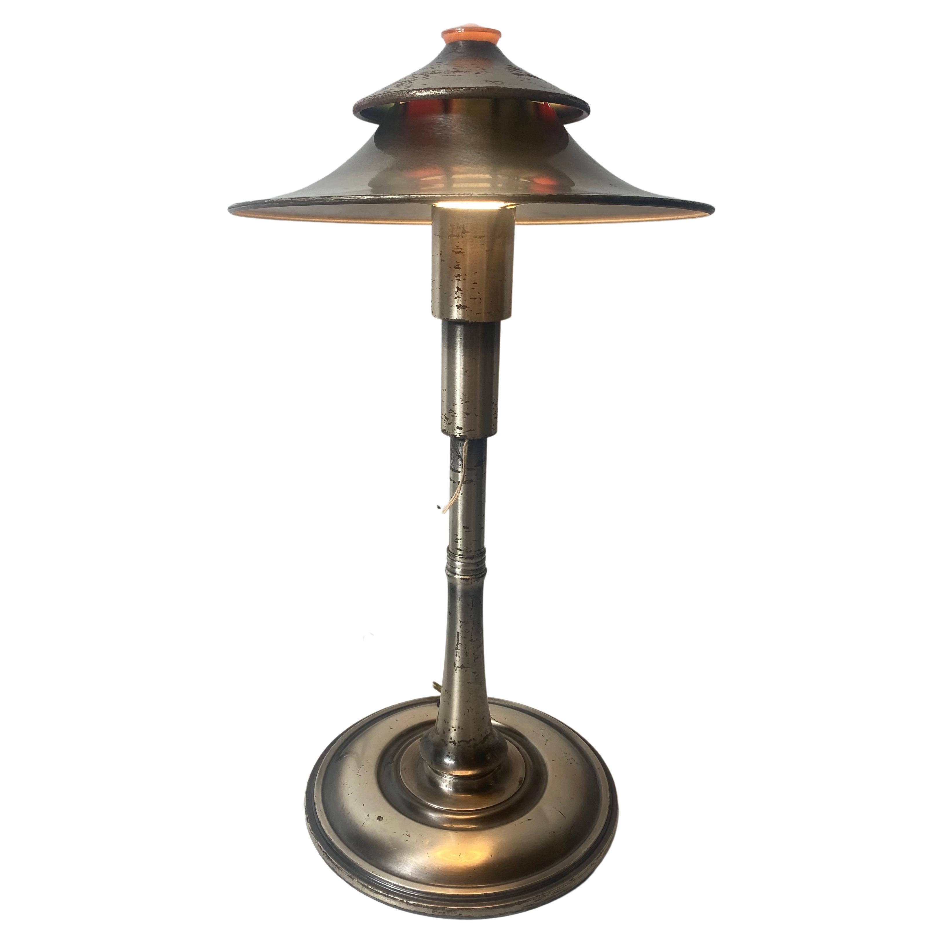 Lampe de table ou lampadaire Art Déco moderniste par Leroy C. Doane pour Miller en vente