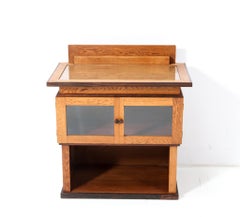 Art Deco Modernist Tea Cabinet by P.E.L. Izeren for De Genneper Molen, 1920s