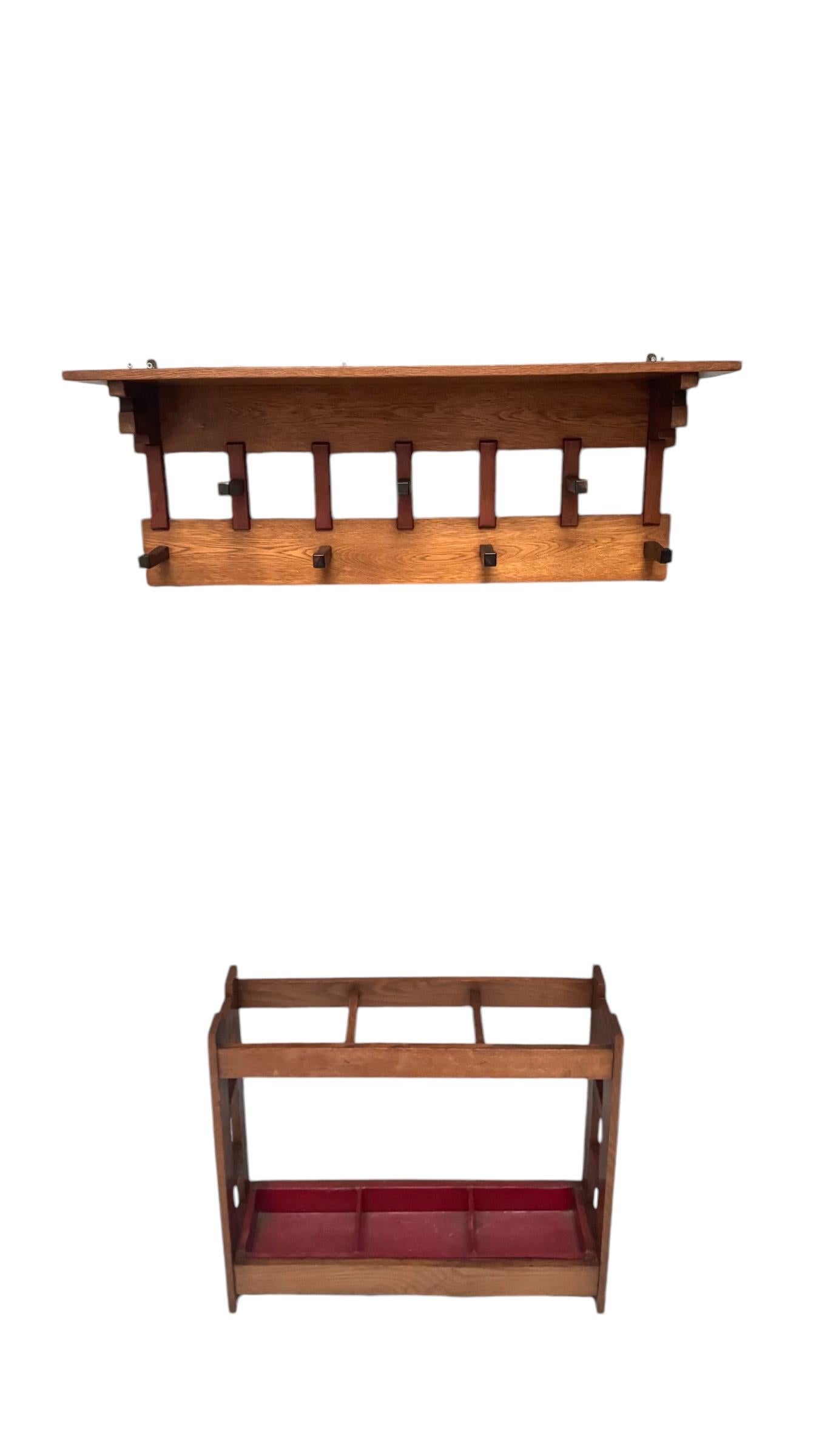 Stand de parapluie moderniste Art déco par P.E.L. Izeren pour De Genneper Molen, années 1920 en vente 4
