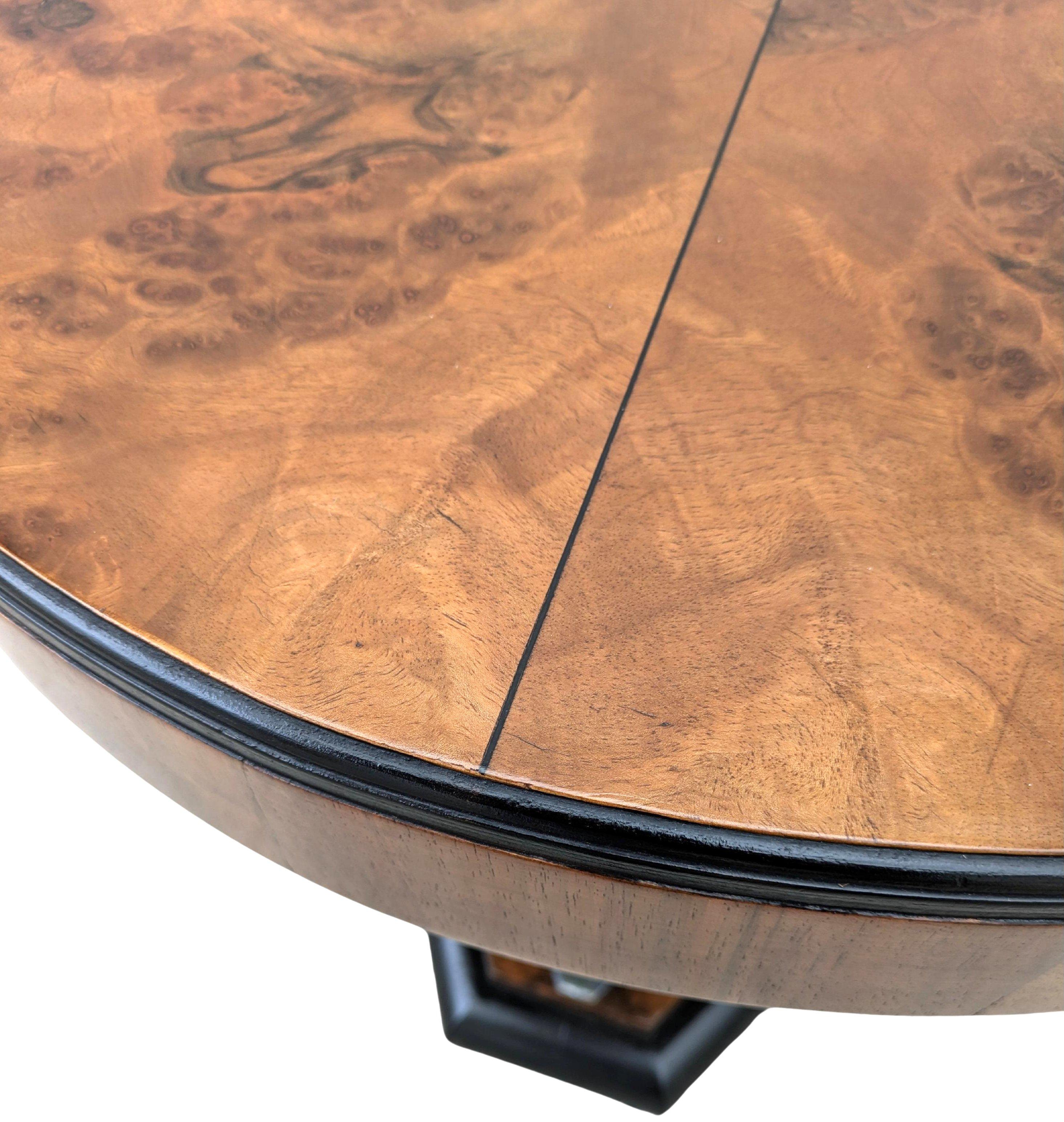 Metal Art Deco Modernist  Walnut & Chrome Table, c1930 For Sale
