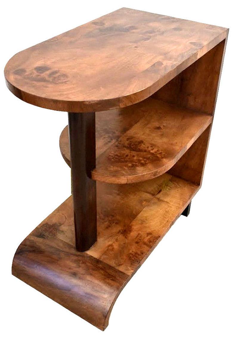 Noyer Table Art Déco moderniste en noyer, Angleterre, vers 1930 en vente