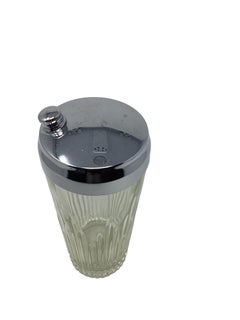 Art Deco Molded Glass Cocktail Shaker