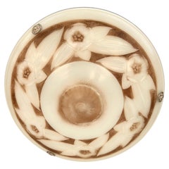 Art Deco Molded Glass Pendant Light