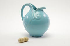 Brocca in terracotta turchese a mosaico Art Deco, Paesi Bassi, circa 1935