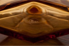Art Deco Moser Decanter with 6 Glasses, 1950s