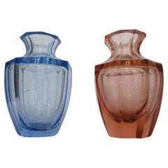 Art Deco Moser Glass Vase 1930s