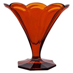 Art Deco Moser Vase, Czechoslovakia, 1950s