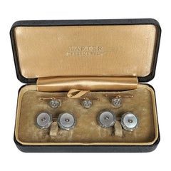 Coffret de boucles d'oreilles Art déco en nacre