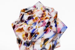 Art Deco Multicolored 'Star' Globe Table Lamp