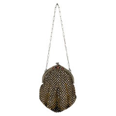 Art Deco Multicolor Kristall und Emaille Abendtasche