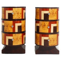 Art Deco Multicolor Nightstands