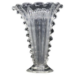 Art Decò Murano Bullicante Vase by Barovier & Toso, 1950s