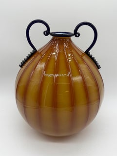 Art Deco Murano Glass Amphora by Fratelli Toso, Italy, 1930