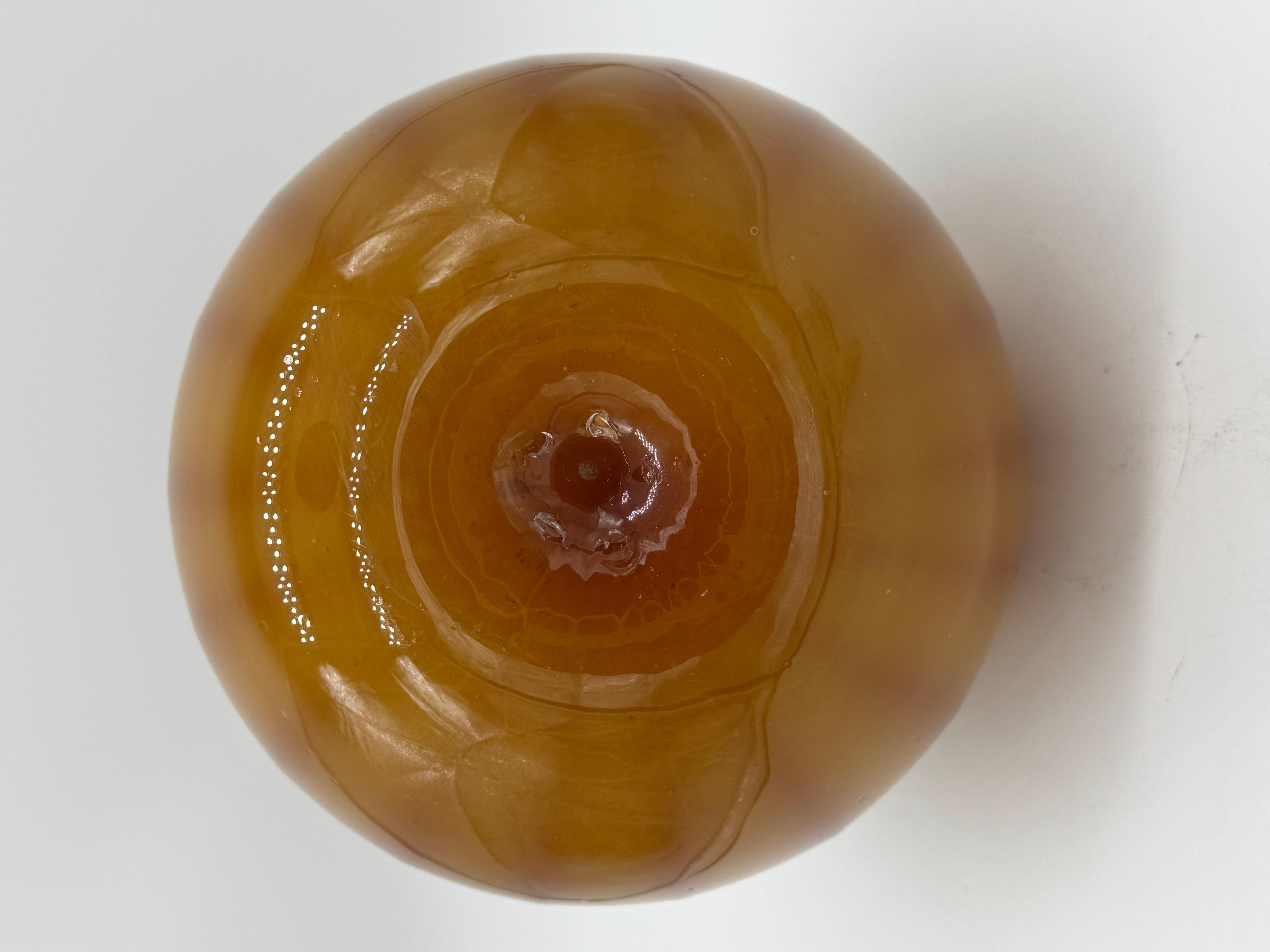 Blown Glass Art Deco Murano Glass Amphora by Fratelli Toso For Sale